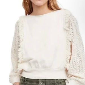 Free People Faff and Fringe Pullover
